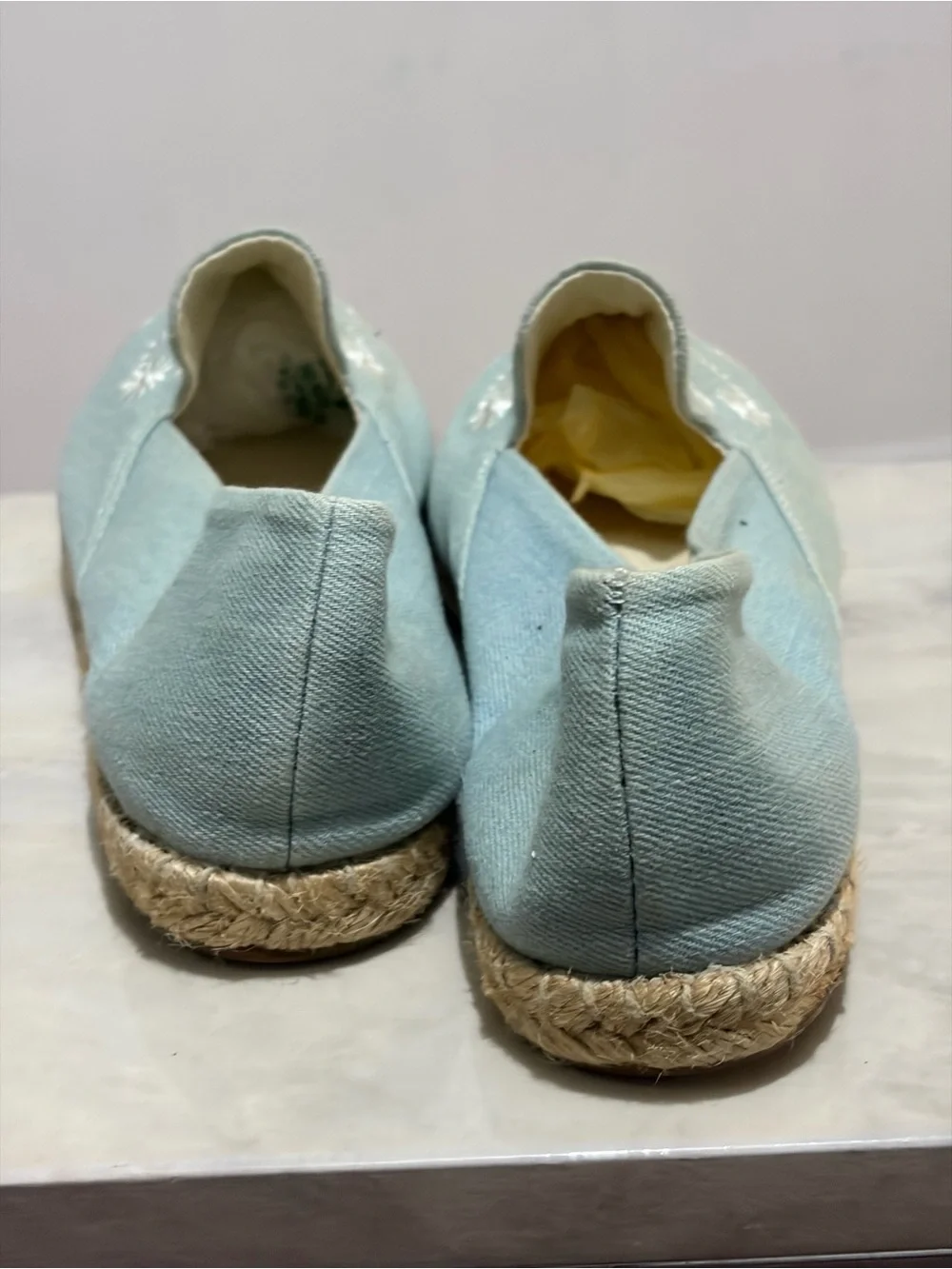 Avon Cushion Walk by Avon Light Blue Embroidered Espadrille Slip-Ons 8